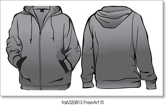 560x355 Free Art Print Of Jacket Or Sweatshirt Template With Zipper