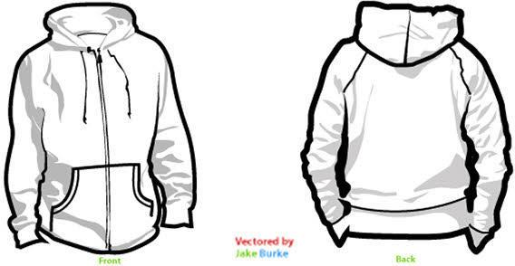568x294 Hoodie Templates Free Vector 123freevectors