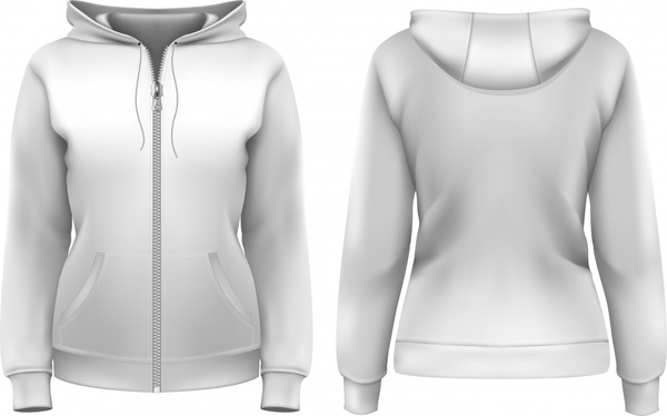 600x374 Clothes Hoodie Zipper Template Vector Free Vector In Encapsulated