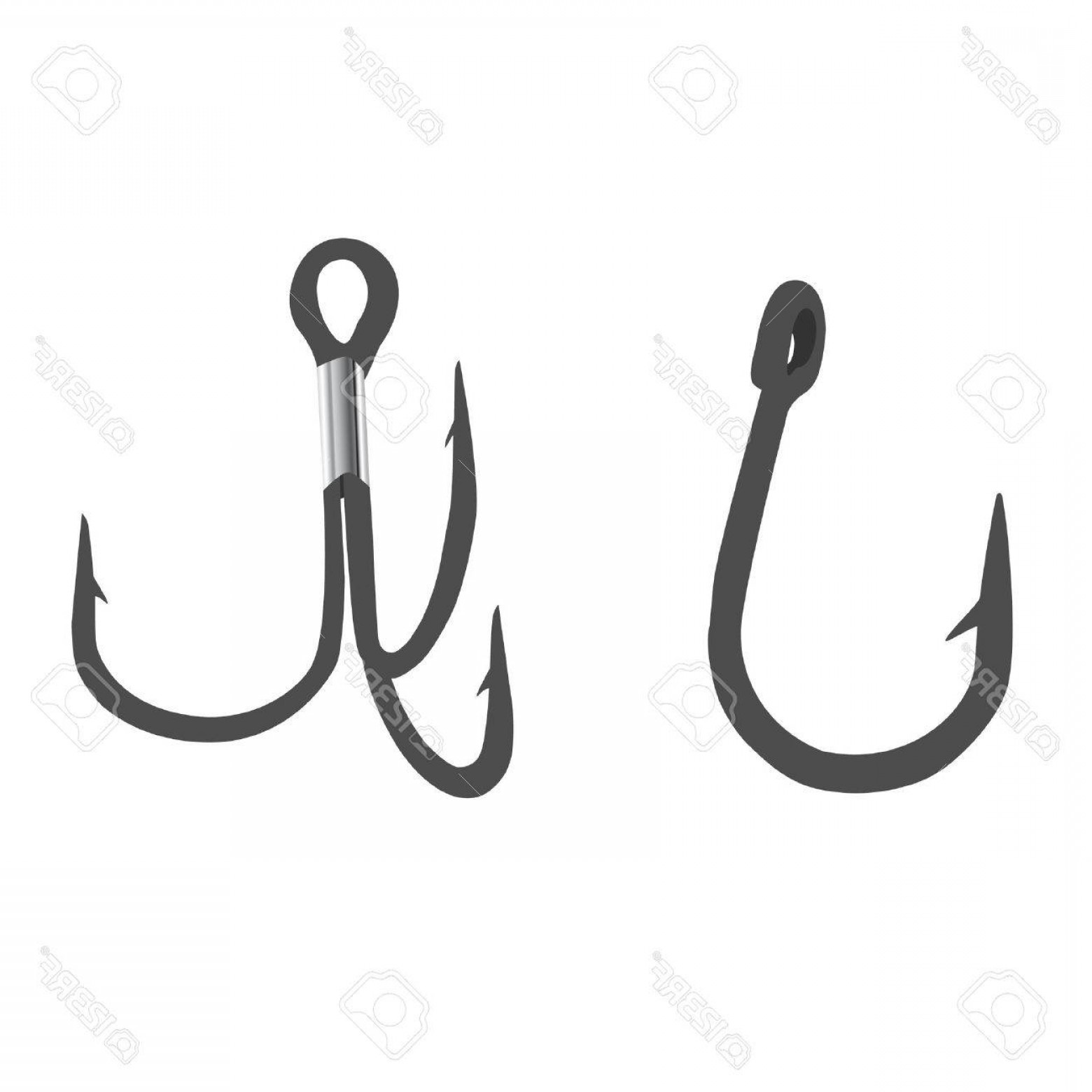 1560x1560 Photostock Vector Fishing Hook Vector Illustration Hook Icon