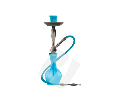 425x356 Hookah Vector Clip Art 00230