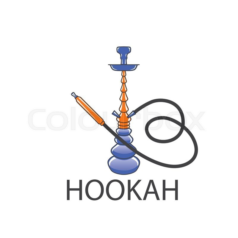 800x800 Logo Design Template Hookah. Vector Illustration Of Icon Stock