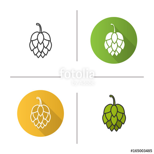 500x500 Hop Cone Icon Stock Image And Royalty Free Vector Files On