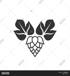 236x254 Hop Vector Seamless Pattern.black Hand Drawn Artistic Beer Hop