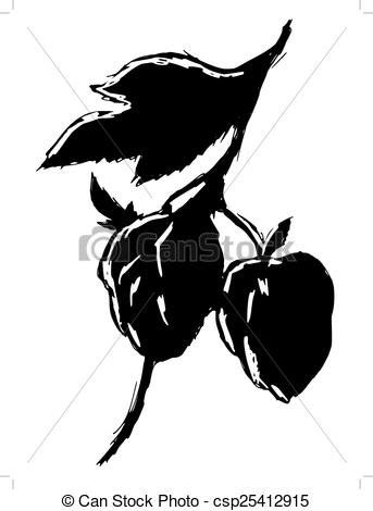 343x470 Silhouette Of Hop Vector Clip Art