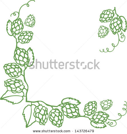 444x470 Hop Vine Clipart