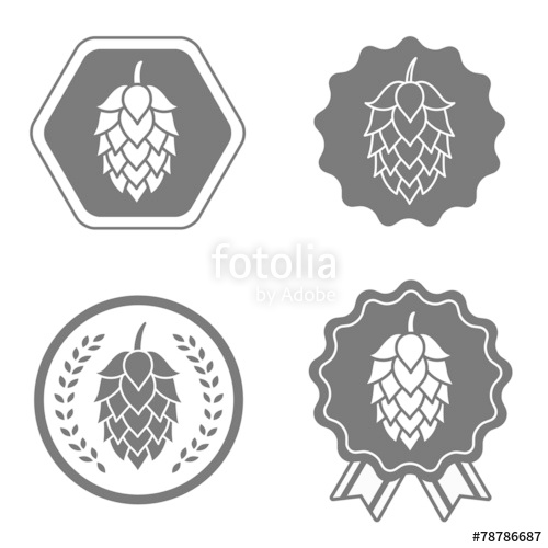 500x500 Hop Craft Beer Sign Symbol Label Stock Image And Royalty Free