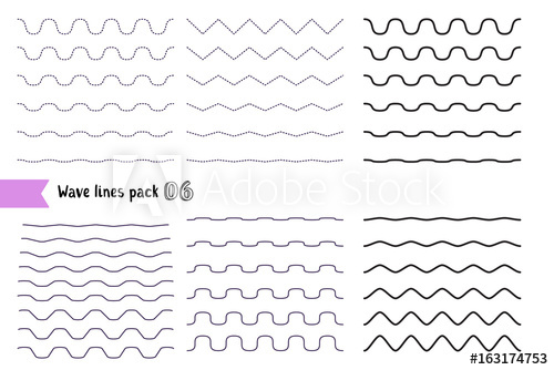 500x334 Vector Big Set Of Wavy