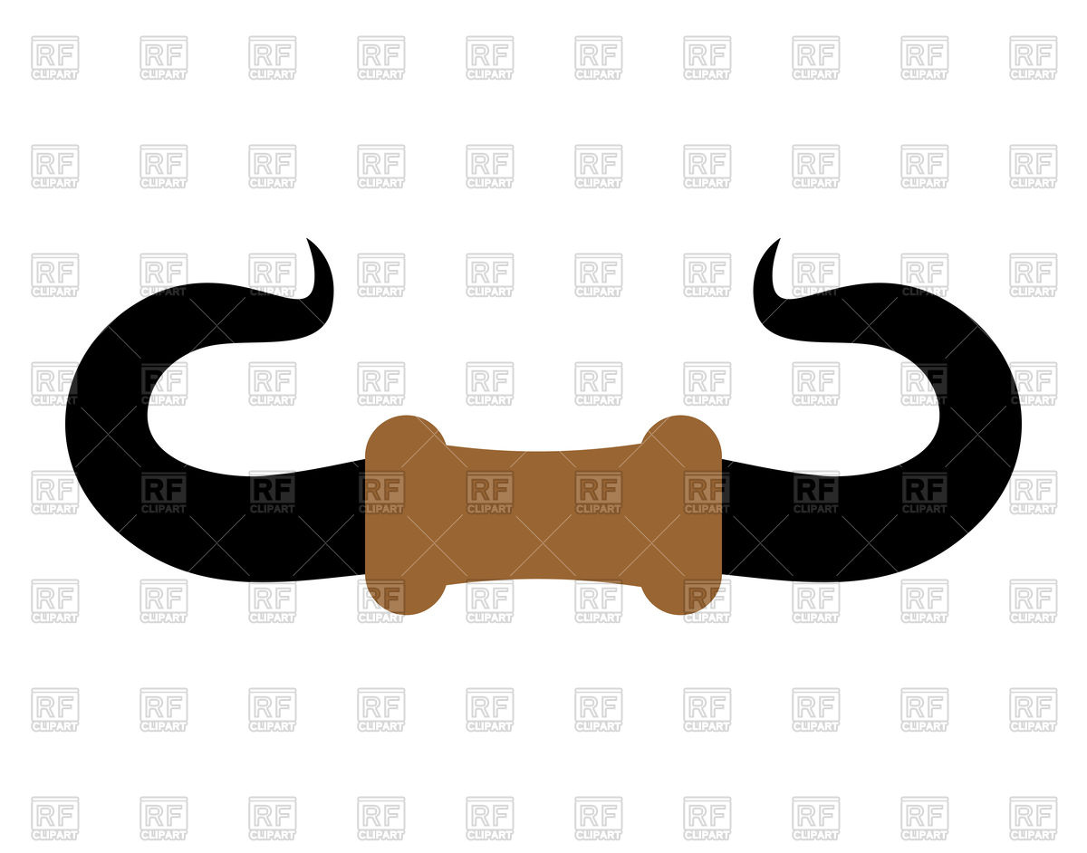 1200x942 Bull Horn Isolated Trophy Vector Image Vector Artwork Of Icons