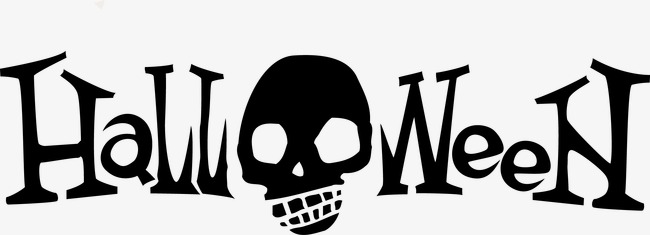 650x235 Horror Halloween Design Vector Material, English Font Halloween