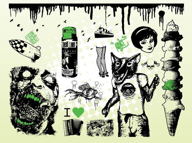 647x483 Horror Design Elements Vector Vector Free Download