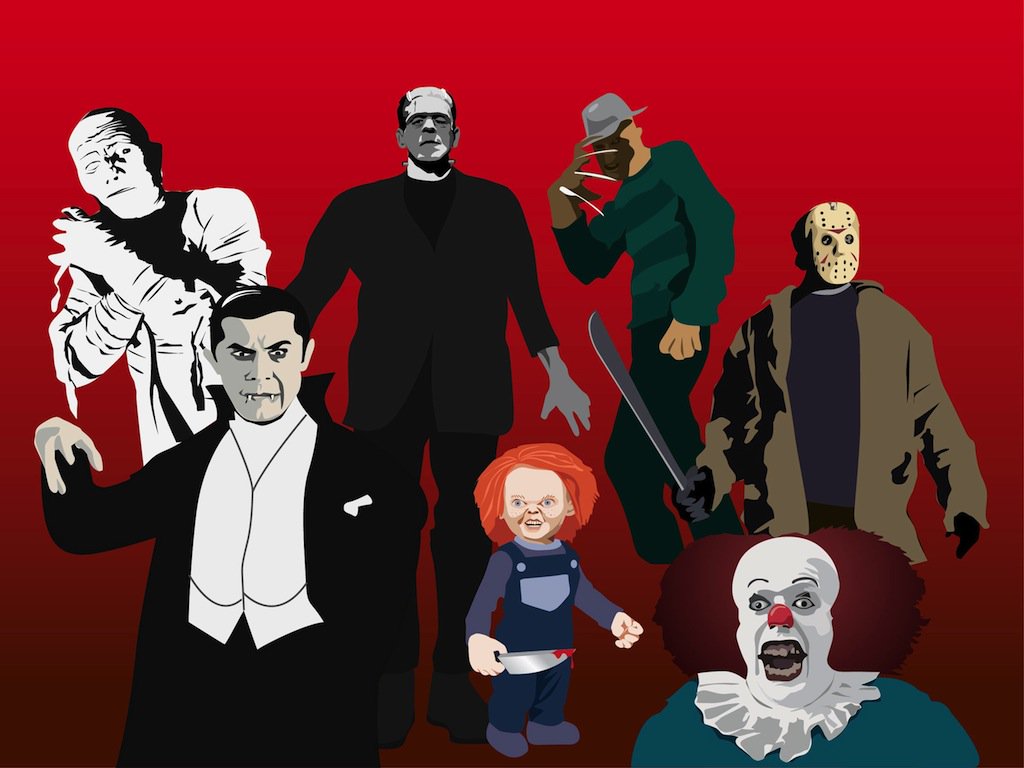 1024x768 Horror Characters Vector Art Amp Graphics