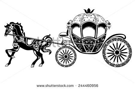 450x297 Horse Carriage Silhouette With Horse