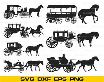340x270 Horse Carriage Svg Etsy