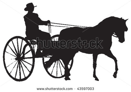 450x317 Horse Drawn Carriage Clipart Vector
