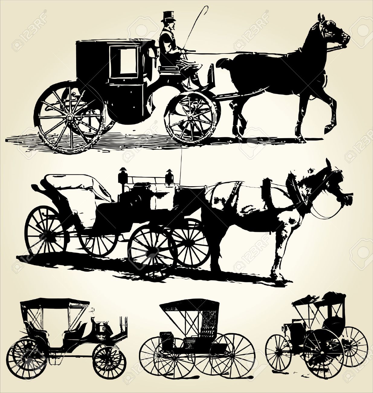 1235x1300 Horse Drawn Carriage Clipart Old Transportation