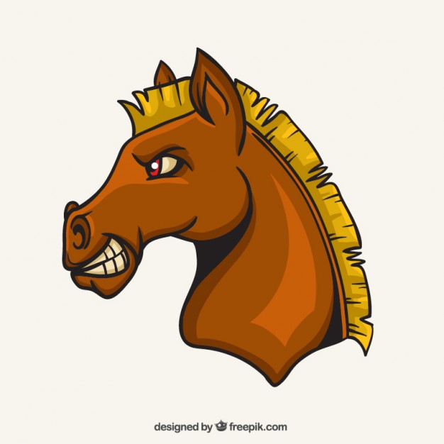 626x626 Horse Mascot Vector Free Download