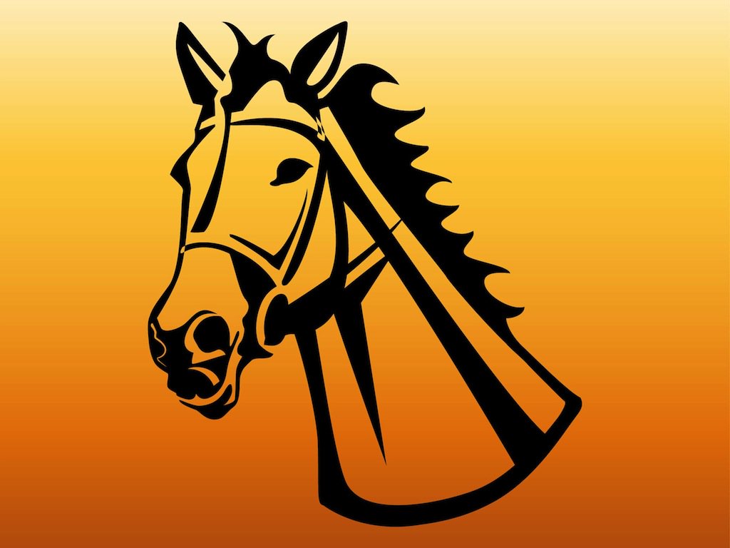 1024x768 Horse Head Vector Art Amp Graphics