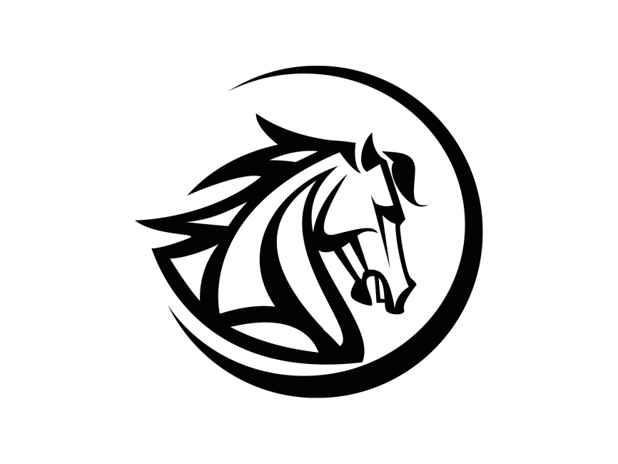866x650 Horse Head Vector File
