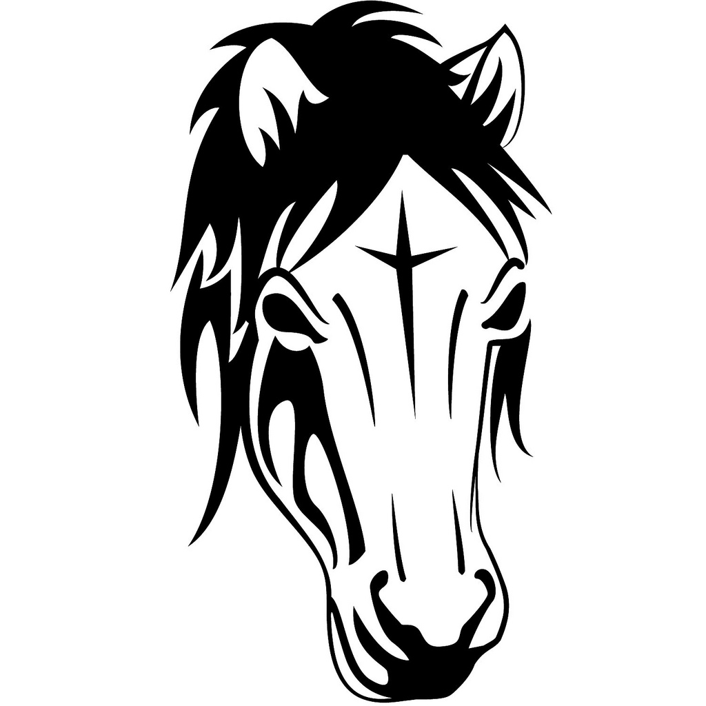 1024x1024 Horse Head Vector Illustration If You Want To Use This
