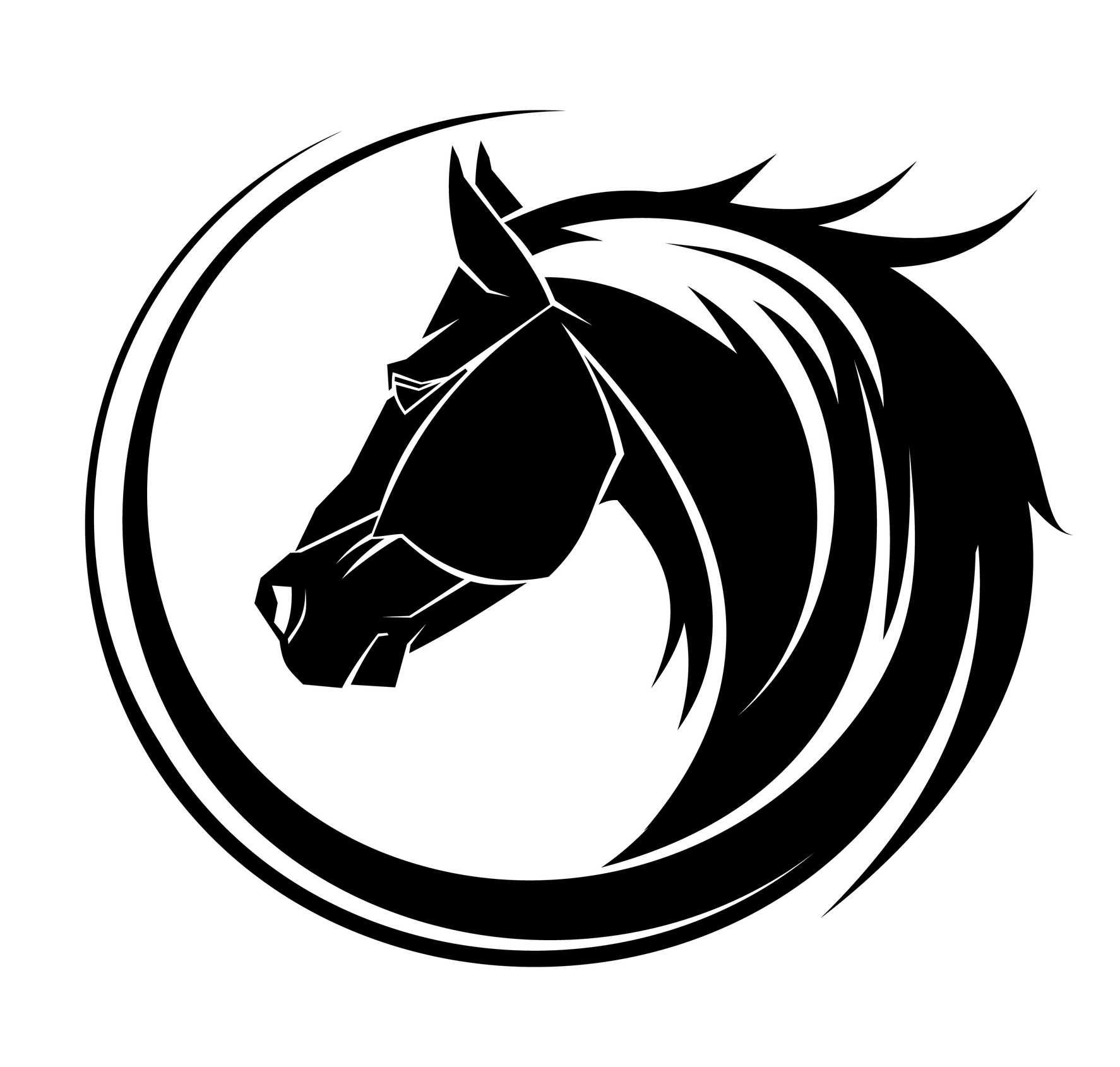 1774x1690 Collection Of Stock Vector Horse Head Tattoo Designs