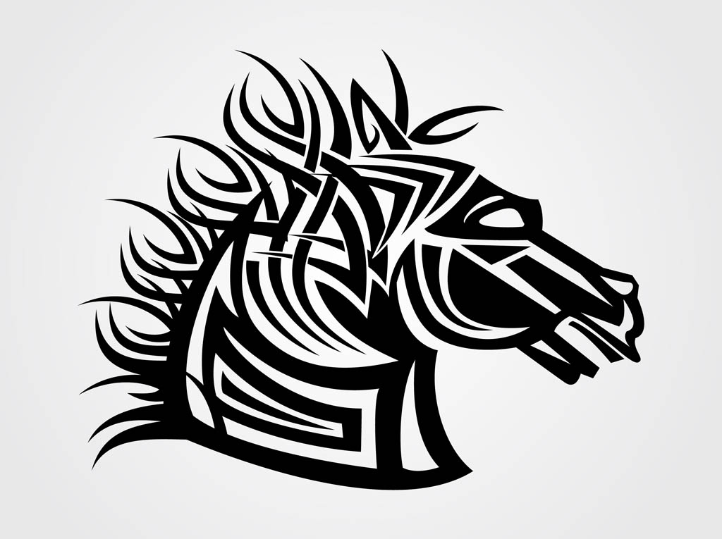 1024x765 Vector Horse Head Vector Art Amp Graphics