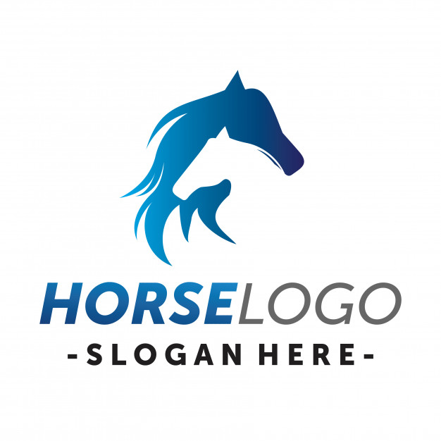 626x626 Two Horse Logo Vector Premium Download