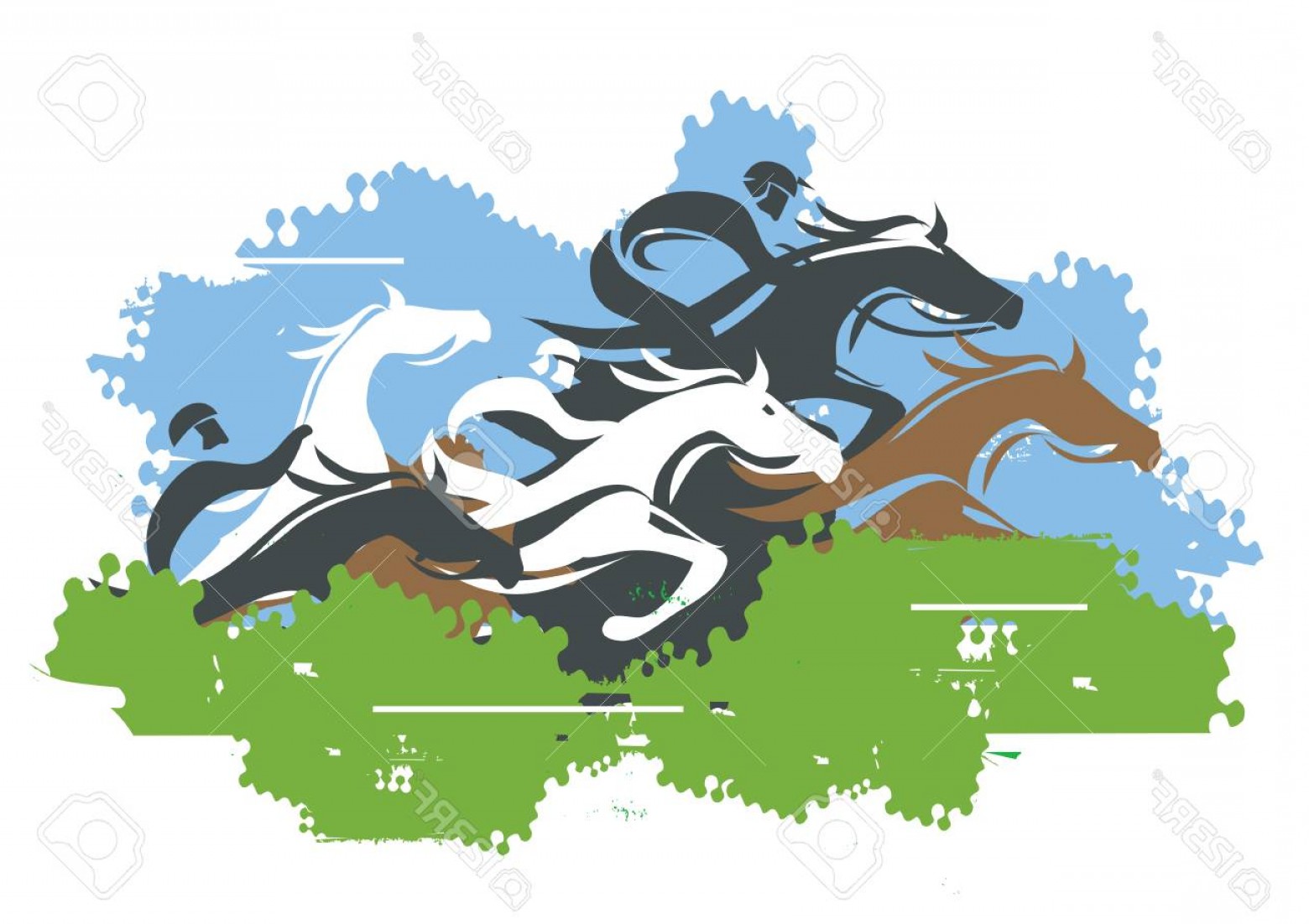 1560x1102 Horse Racing Clip Art Vector Shopatcloth