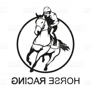 300x300 Horse Racing Jockey On Racing Horse Running To The Finish Line