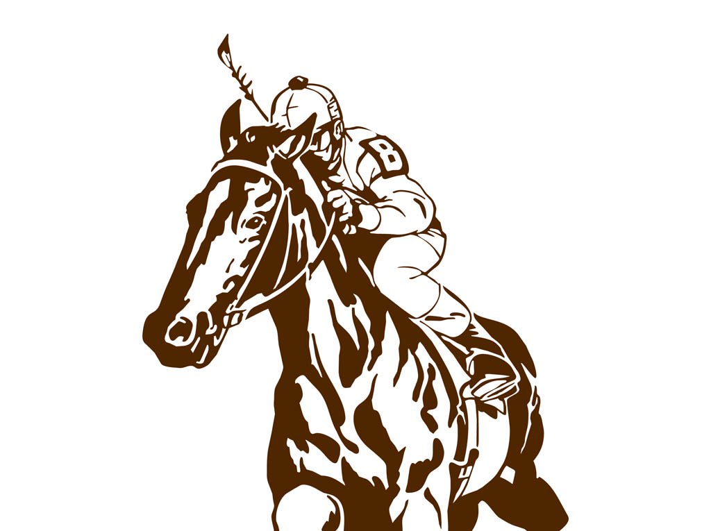1024x765 Jockey On Horse Vector Art Amp Graphics