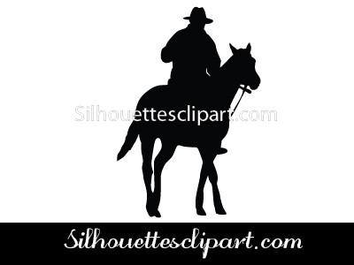400x300 Horse Riding Vector Graphics Silhouettes Vector