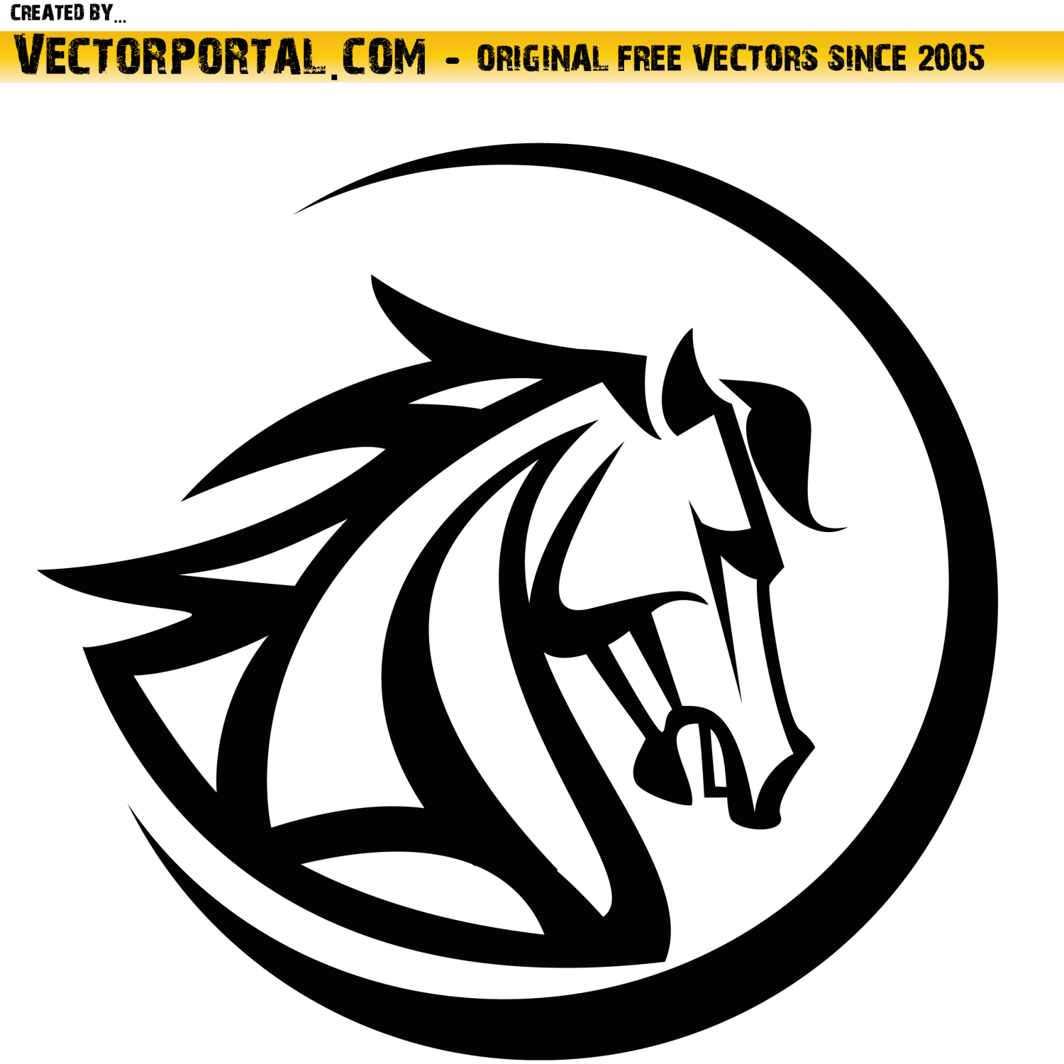 1500x1500 Vector For Free Use Horse Vector Image