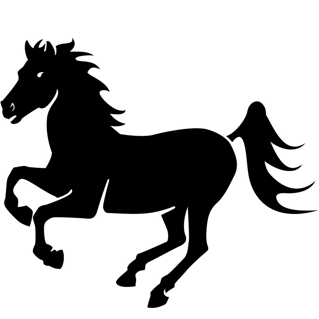 1024x1024 Black Horse Vector Illustration If You Want To Use This