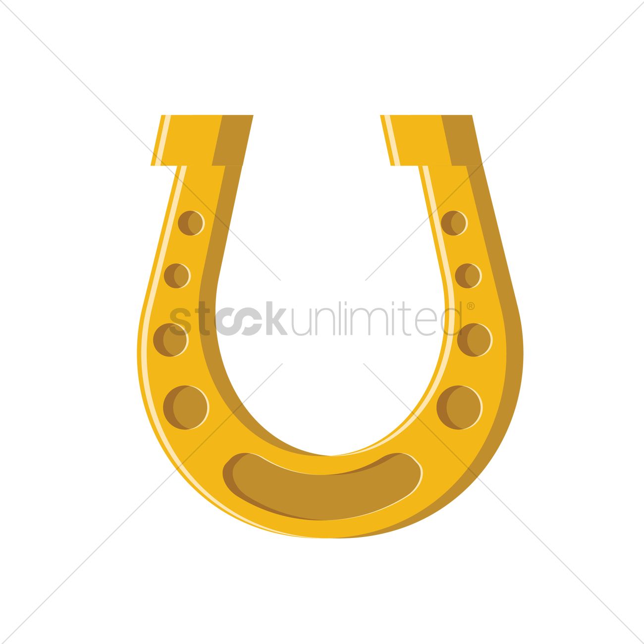 1300x1300 Horseshoe Vector Image