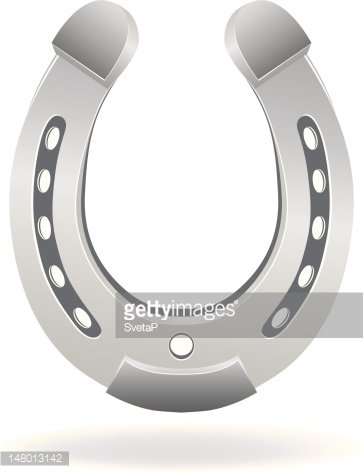 363x473 Metallic Silver Horseshoe Vector Stock Vectors