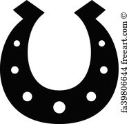 187x179 Free Art Print Of Horseshoe Vector Icon Freeart Fa39806643