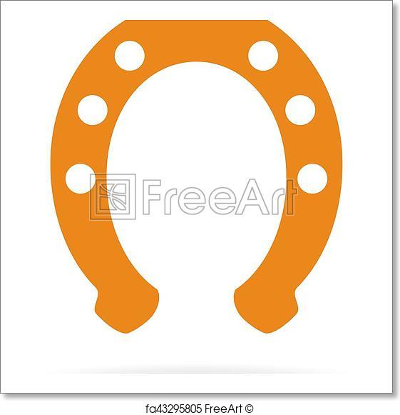 561x581 Free Art Print Of Horseshoe Vector Symbol. Horseshoe Vector Symbol