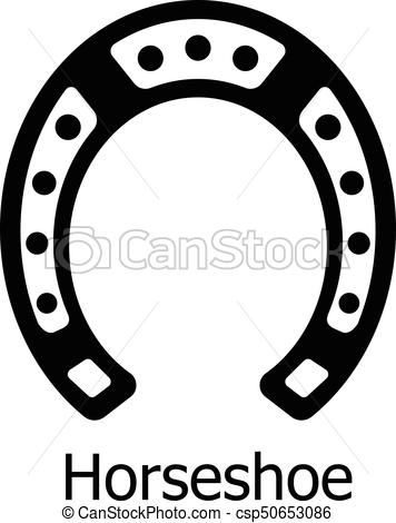 356x470 Horseshoe Icon, Simple Black Style. Horseshoe Icon. Simple