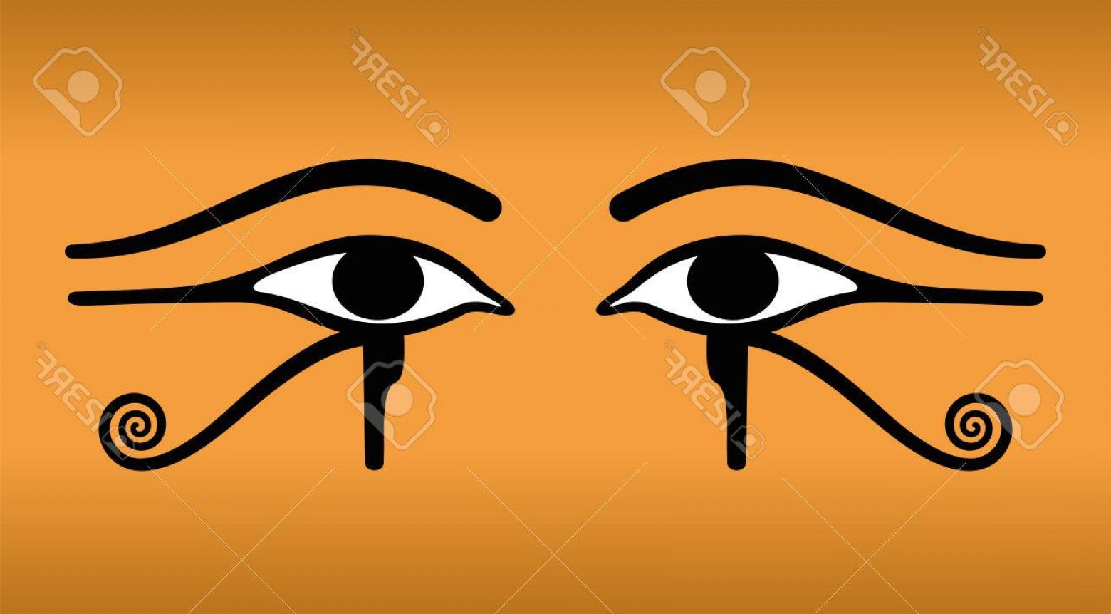 1560x862 Photostock Vector The Eyes Of Horus On Sand Colored Background