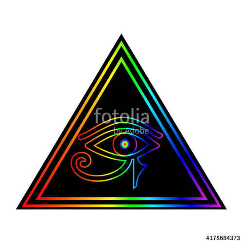 500x500 The Eye Of Horus Vector Illustration. Stock Image And Royalty