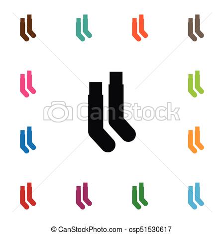 450x470 Isolated Hosiery Icon. Half Hose Vector Element Can Be Used For