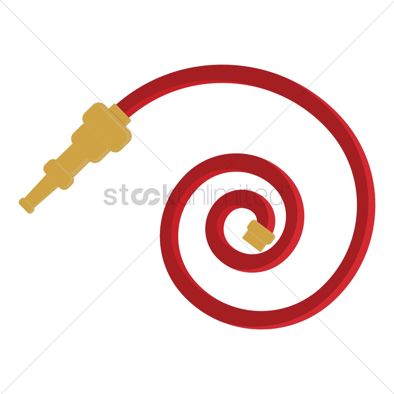 1300x1300 Water Hose Vector Image