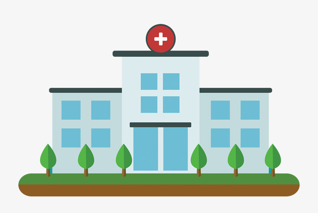 650x436 Vector Flat Hospital Building Material, Building Vector, Vector