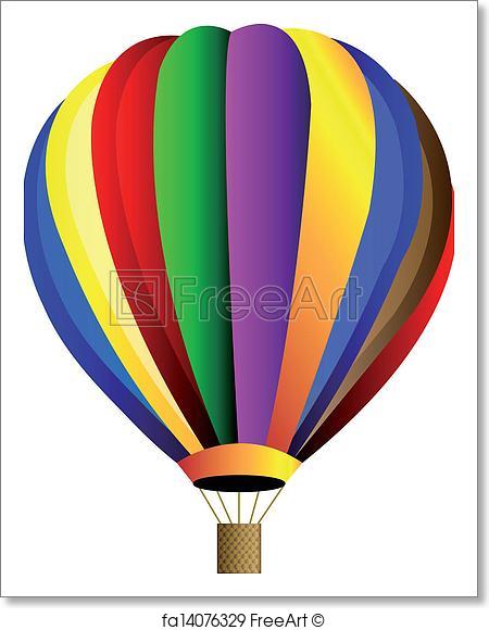 450x580 Free Art Print Of Vector Hot Air Balloon. Vector Hot Air Colorful