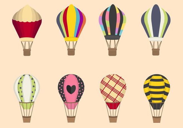 632x443 Flat Hot Air Balloon Vectors Free Vector Download 438679 Cannypic