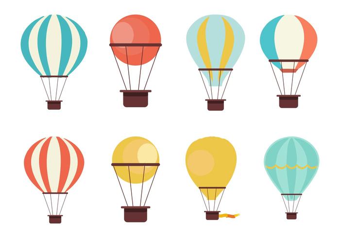 700x490 Free Hot Air Balloon Collection Vector