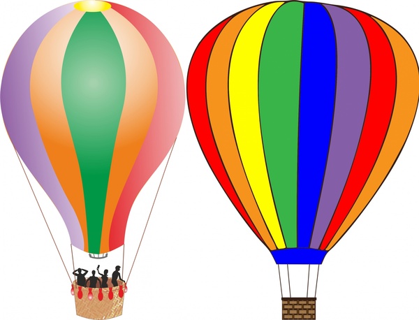 600x458 Balloons Vector Illustration In Colors Design Free Vector In Open