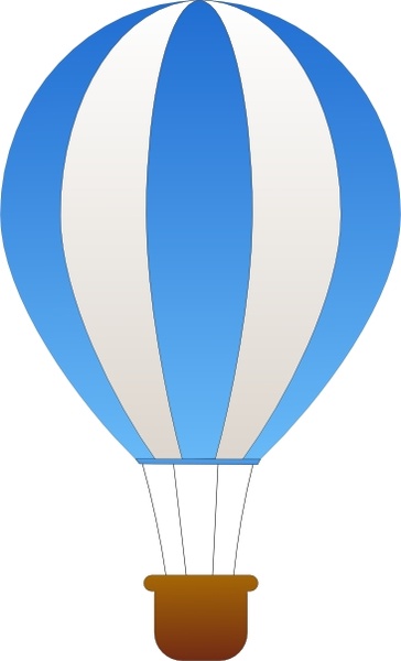 364x600 Maidis Vertical Striped Hot Air Balloons Clip Art Free Vector In