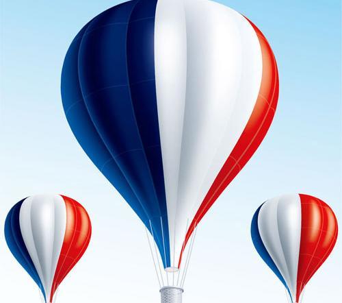 500x442 Flags Pattern Hot Air Balloon Vector Free Download Eps Files
