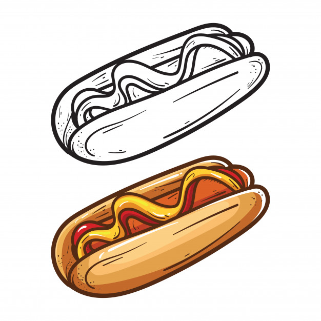 626x626 Hot Dog Vector Vector Premium Download
